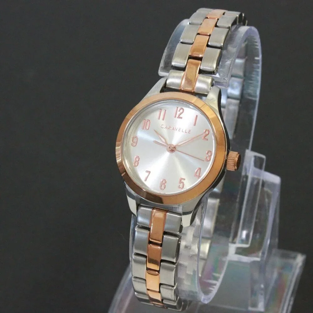 Caravelle Woman's Traditional Watch By Bulova Two Tone Stainless 24mm